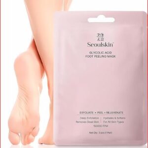 SeoulSkin Glycolic Acid Foot Peeling Mask (1 Pair), Korean Peeling & Exfoliating |