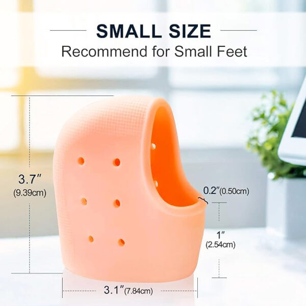 Skylike Silicone Gel Heel Pad Socks for Pain Relief anti heel Swelling Pain Relief Dry Hard Cracked Heels - Image 2